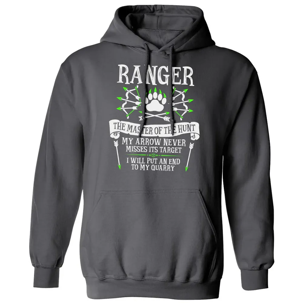 RANGER, The Master of the Hunt (White Text) Classic Unisex Hoodie - 7