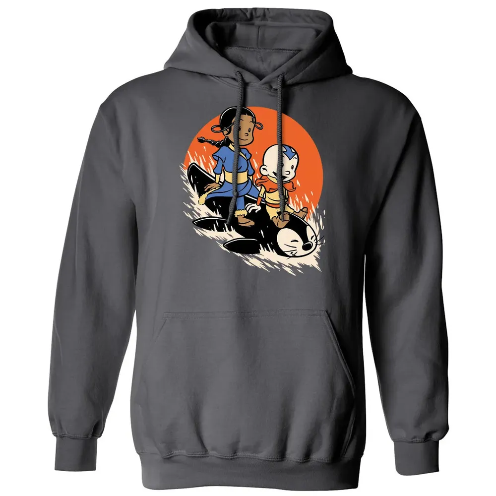 Penguin Sledding Fun Classic Unisex Hoodie - 7