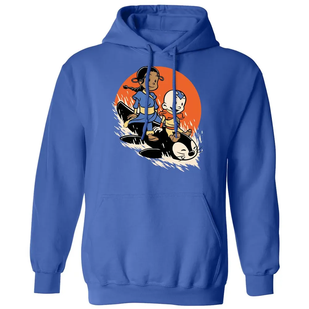 Penguin Sledding Fun Classic Unisex Hoodie - 9