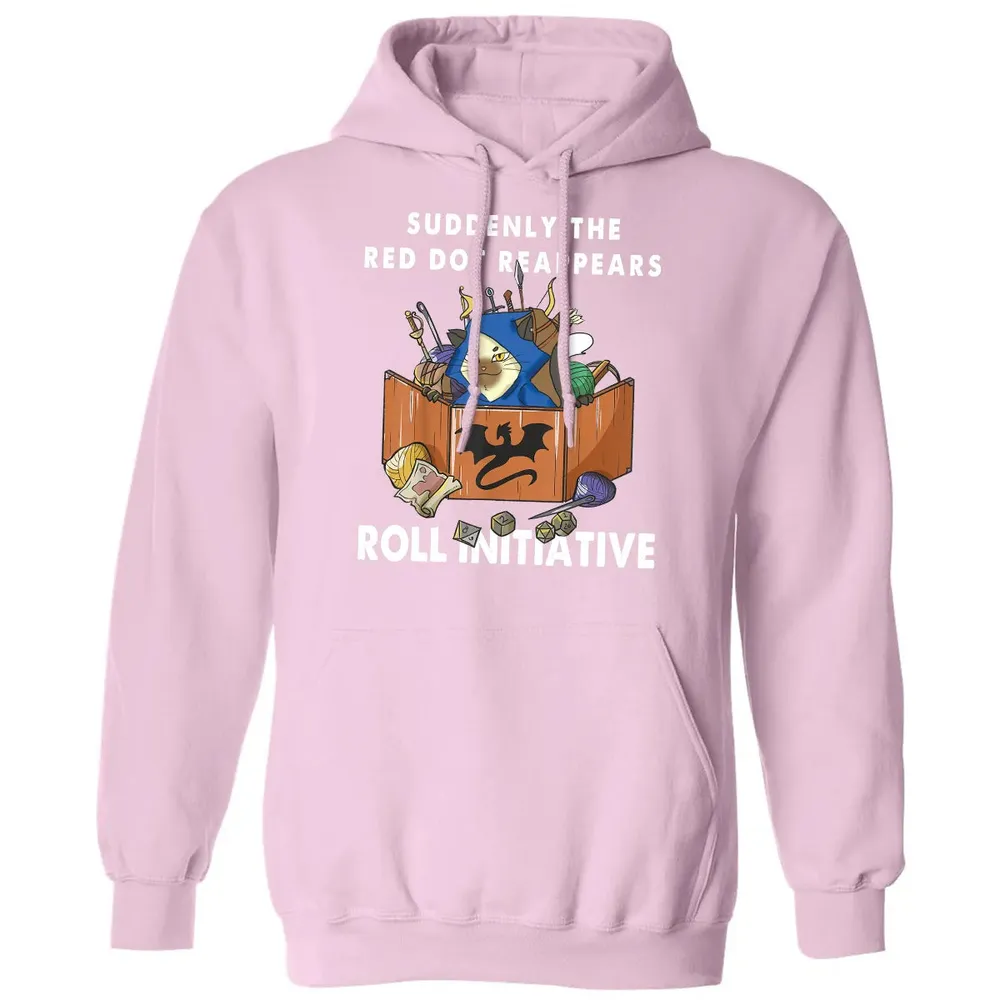 Suddenly The Red Dot Reappears Roll Initiative Classic Unisex Hoodie - 3