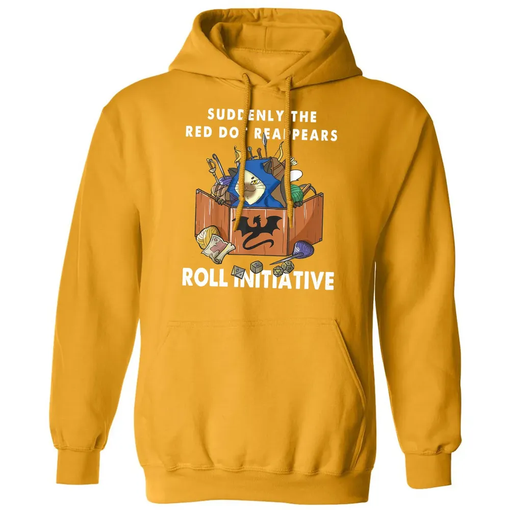 Suddenly The Red Dot Reappears Roll Initiative Classic Unisex Hoodie - 12