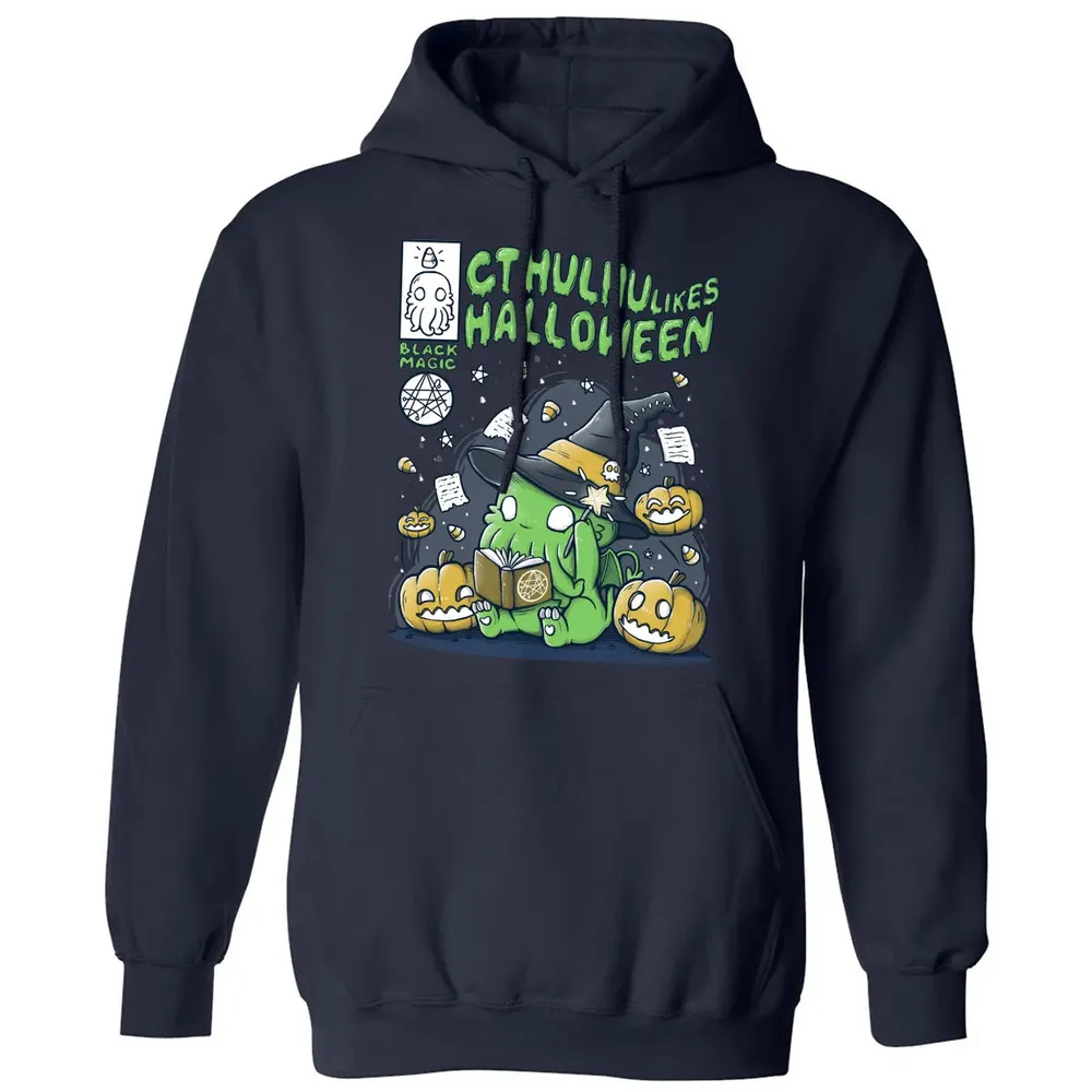 Cthulhu likes Halloween Classic Unisex Hoodie - 2