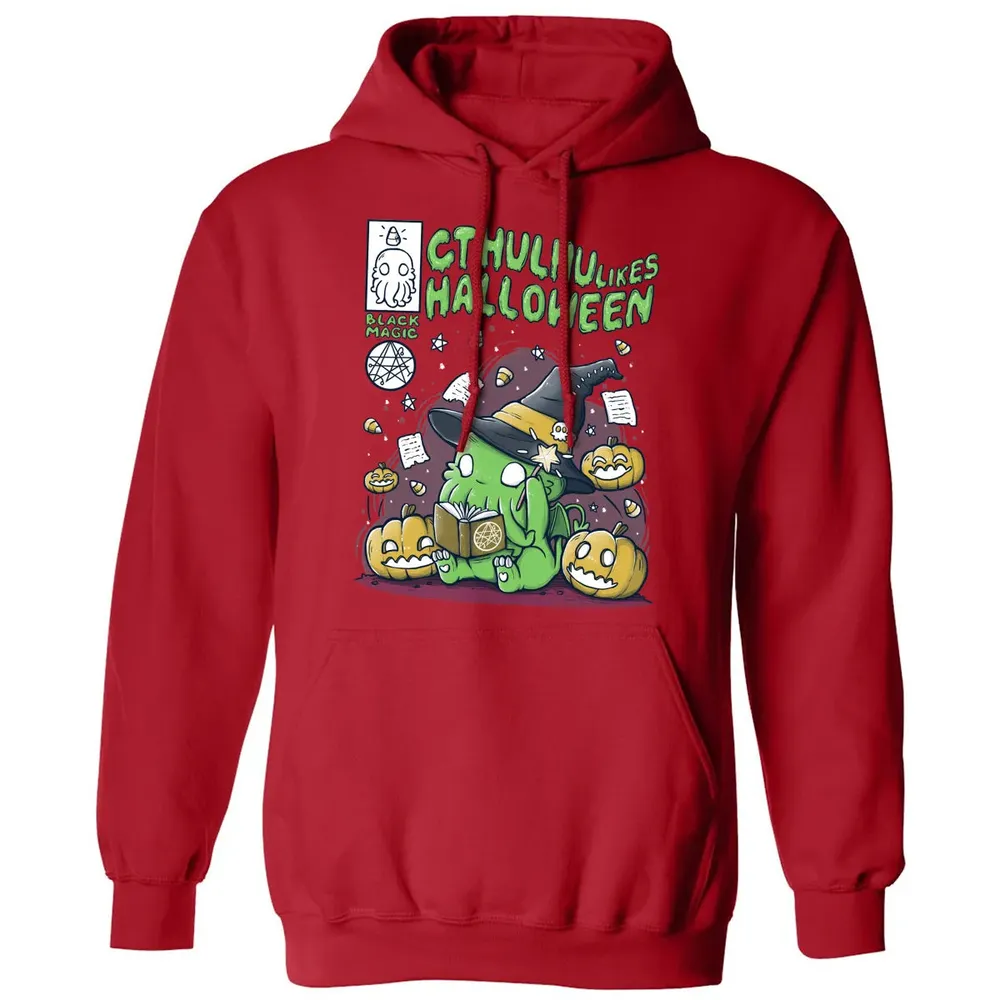 Cthulhu likes Halloween Classic Unisex Hoodie - 5