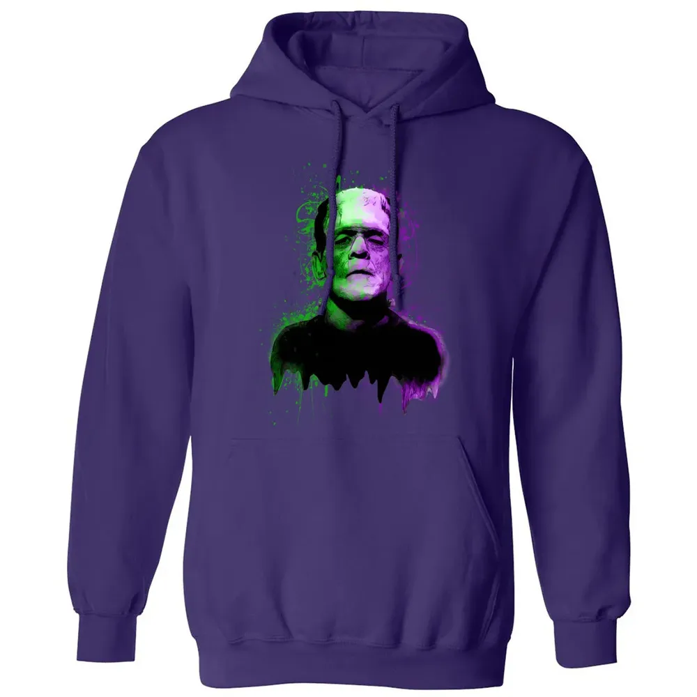 The monster in green and purple Classic Unisex Hoodie - 6