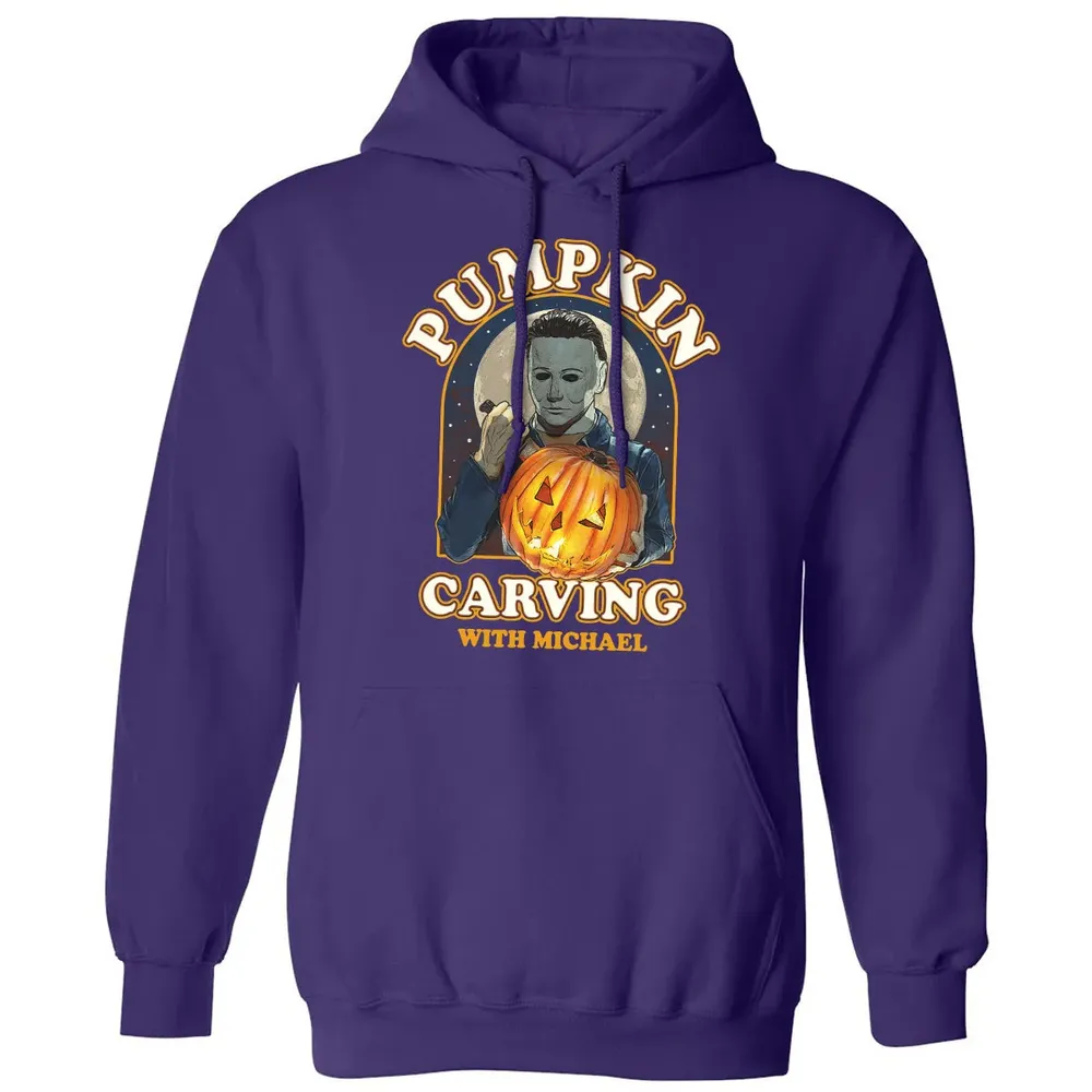 Pumpkin Carving With Michael Classic Unisex Hoodie - 6