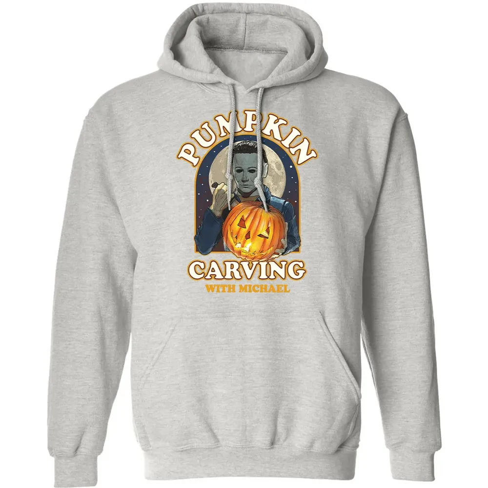 Pumpkin Carving With Michael Classic Unisex Hoodie - 8