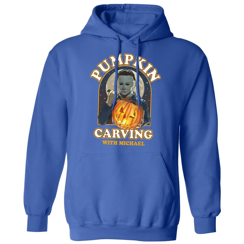 Pumpkin Carving With Michael Classic Unisex Hoodie - 9