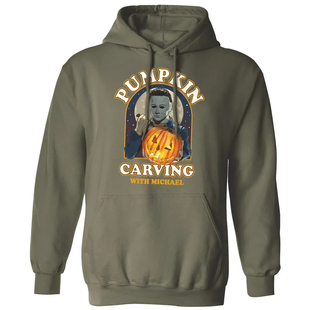 Pumpkin Carving With Michael Classic Unisex Hoodie - 4