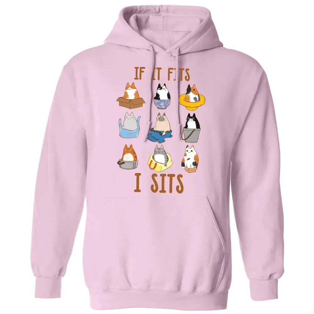If It Fits I Sits Classic Unisex Hoodie - 3