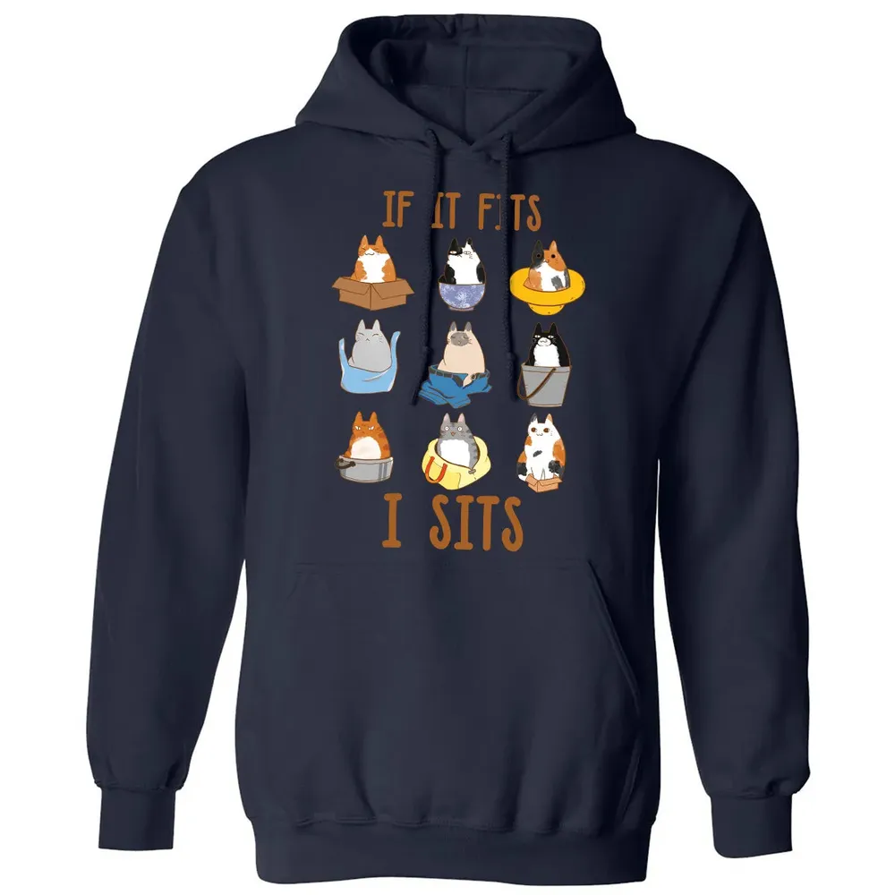 If It Fits I Sits Classic Unisex Hoodie - 2