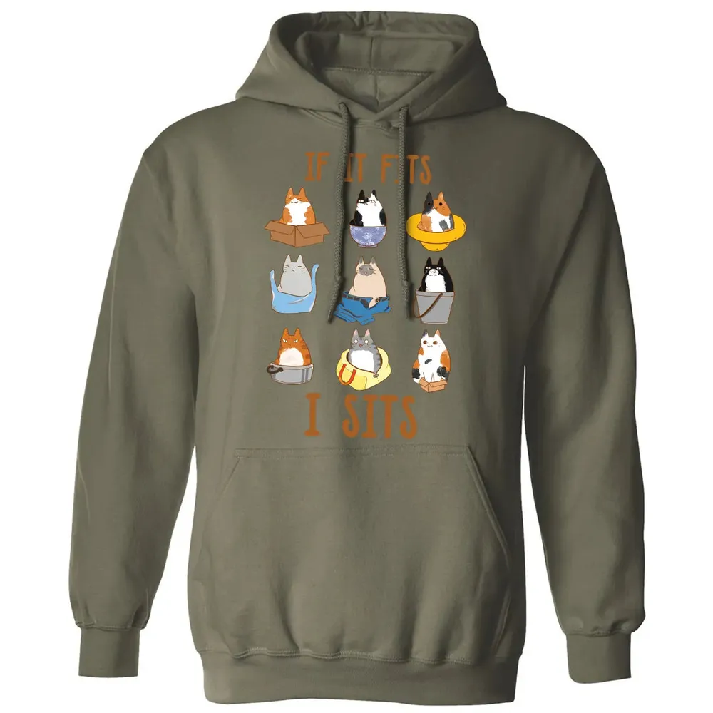 If It Fits I Sits Classic Unisex Hoodie - 4