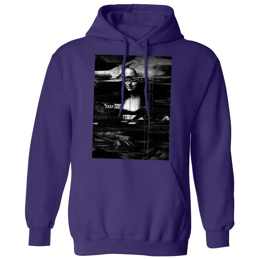 MONA LISA GLITCH Classic Unisex Hoodie - 6