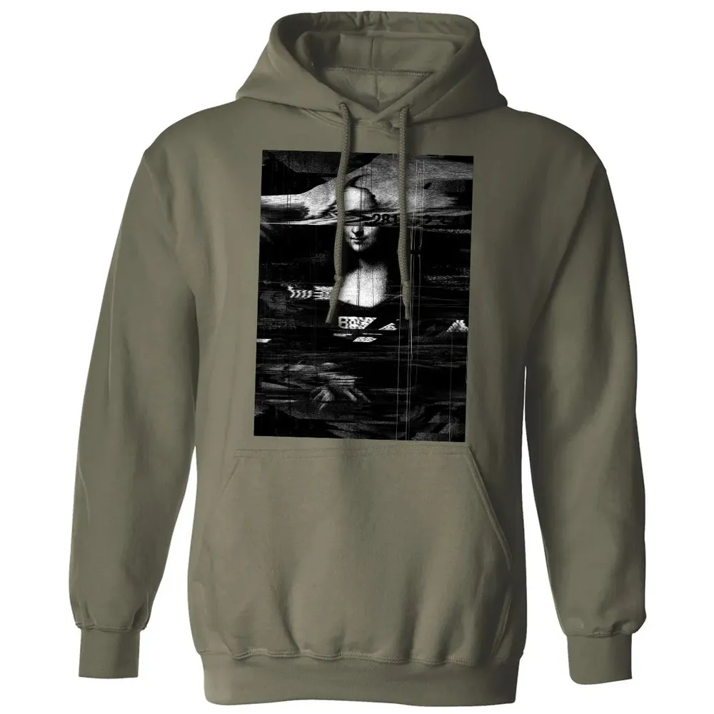 MONA LISA GLITCH Classic Unisex Hoodie - 4