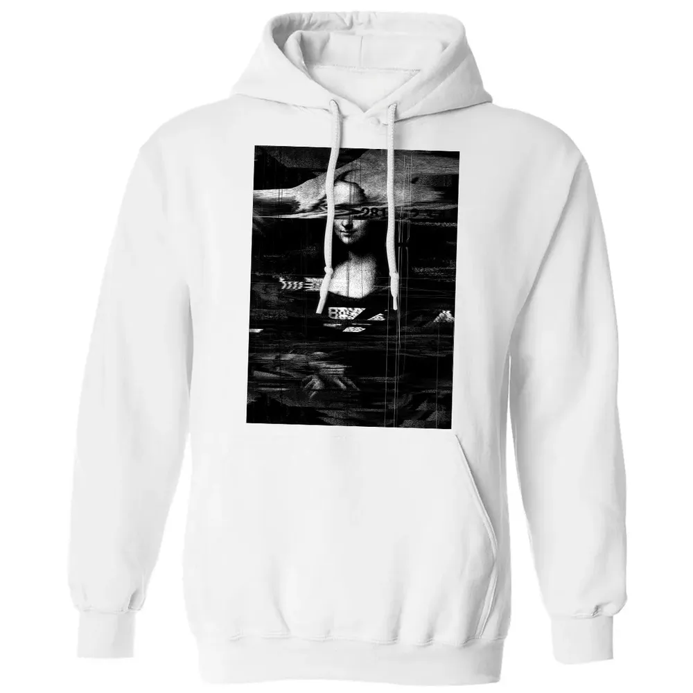 MONA LISA GLITCH Classic Unisex Hoodie - 11