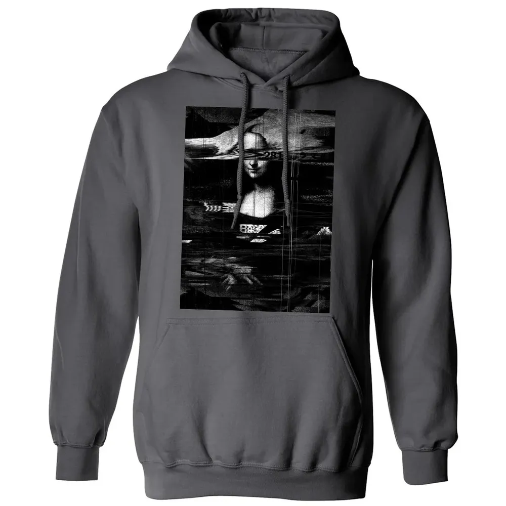 MONA LISA GLITCH Classic Unisex Hoodie - 7