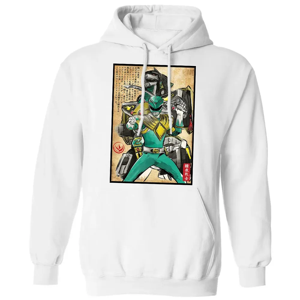 Green Ranger woodblock Classic Unisex Hoodie - 11