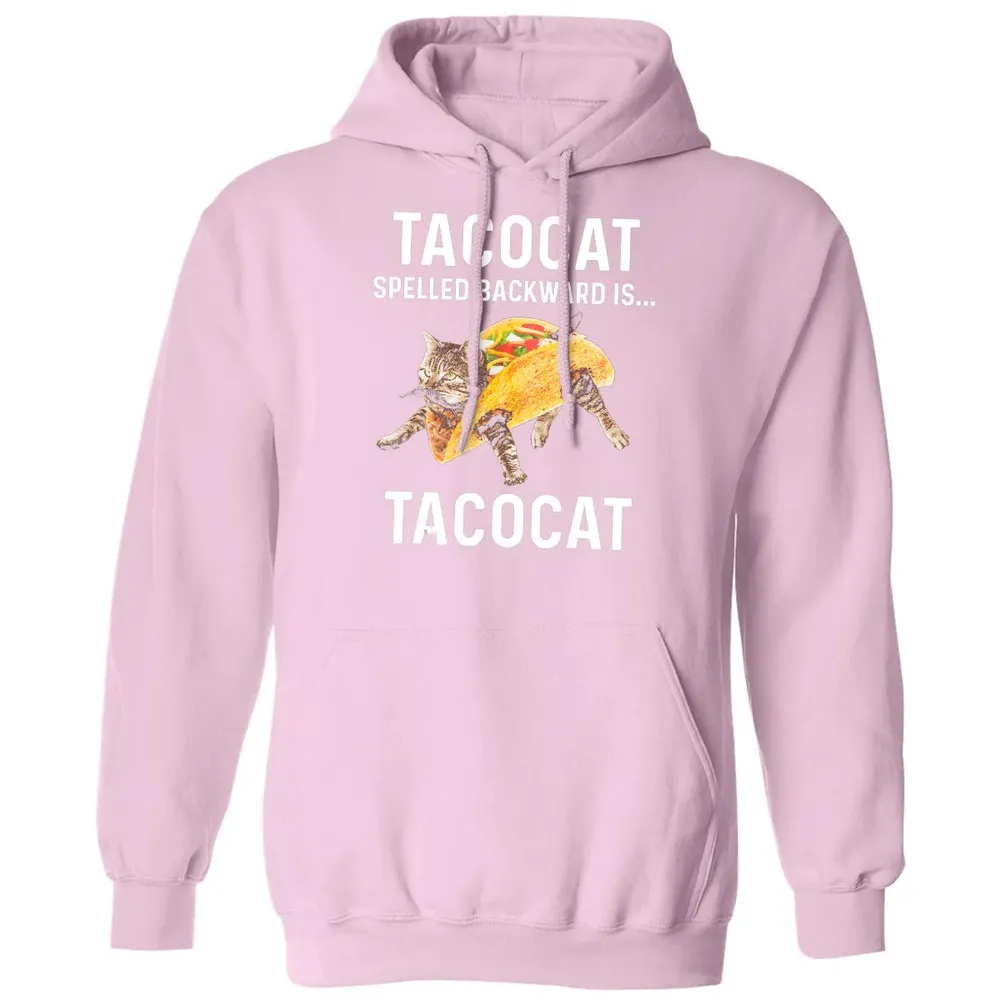 Tacocat Spelled Backward Is Tacocat   Love Cat And Taco Classic Unisex Hoodie - 3