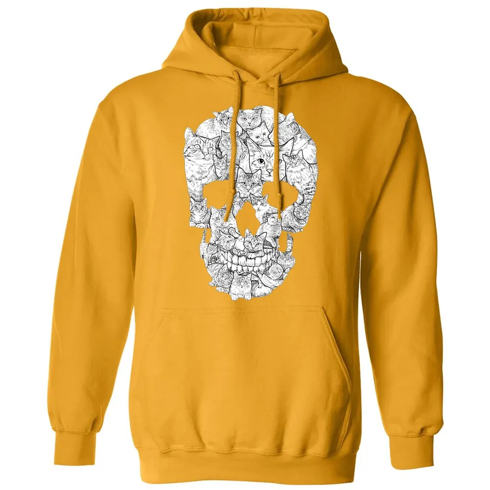 Cat Skull    Kitty Skeleton Halloween Costume Idea Classic Unisex Hoodie - 12