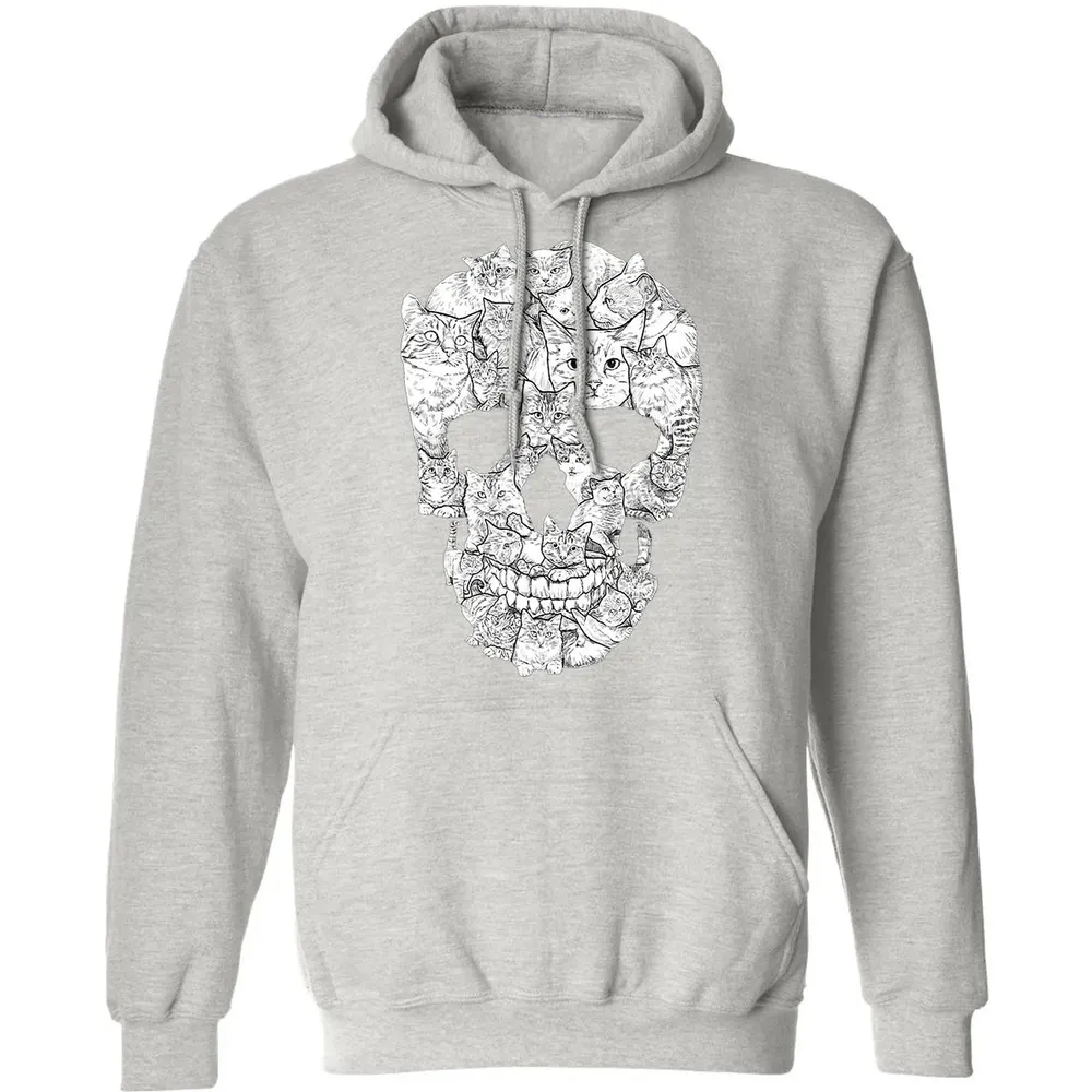 Cat Skull    Kitty Skeleton Halloween Costume Idea Classic Unisex Hoodie - 8