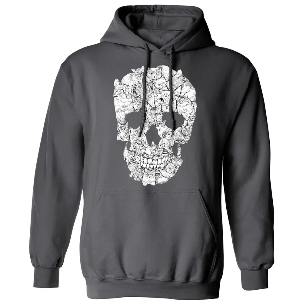 Cat Skull    Kitty Skeleton Halloween Costume Idea Classic Unisex Hoodie - 7