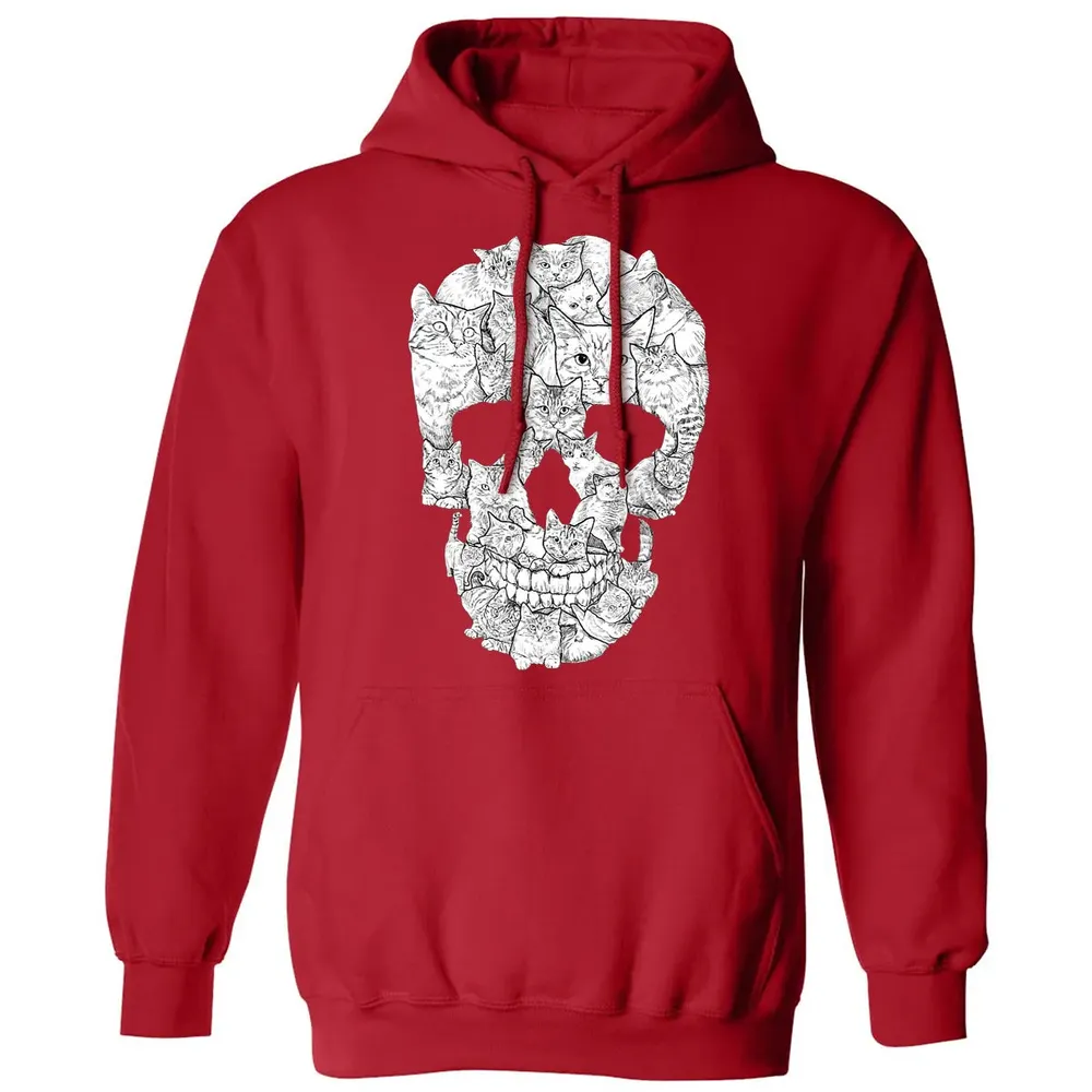 Cat Skull    Kitty Skeleton Halloween Costume Idea Classic Unisex Hoodie - 5