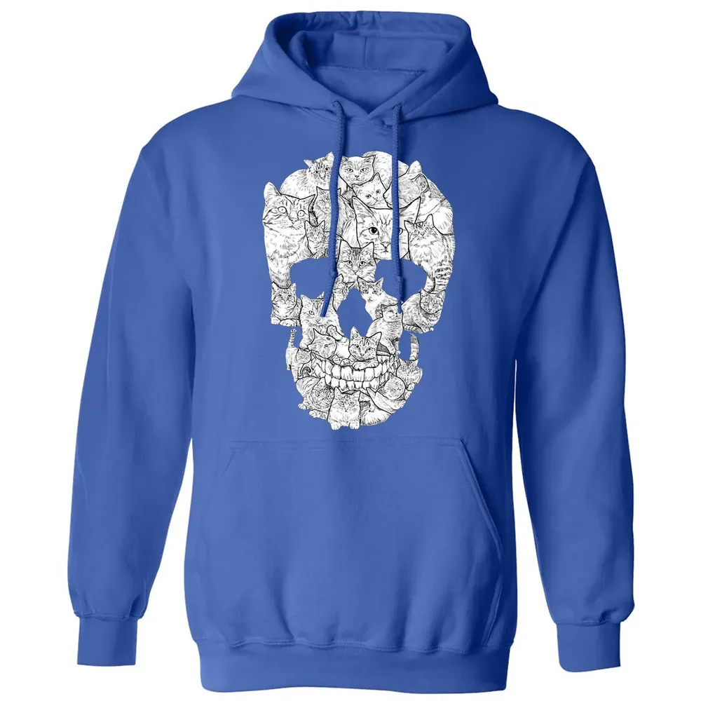 Cat Skull    Kitty Skeleton Halloween Costume Idea Classic Unisex Hoodie - 9