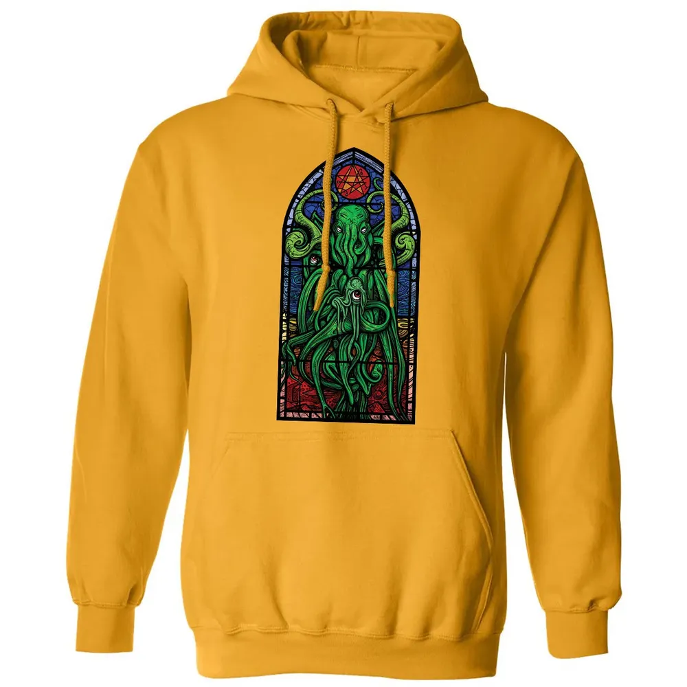 Stained Glass Cthulhu Classic Unisex Hoodie - 12
