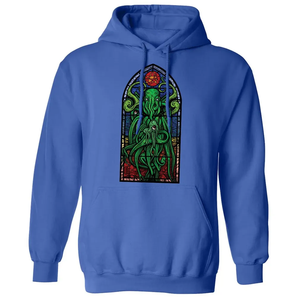 Stained Glass Cthulhu Classic Unisex Hoodie - 9
