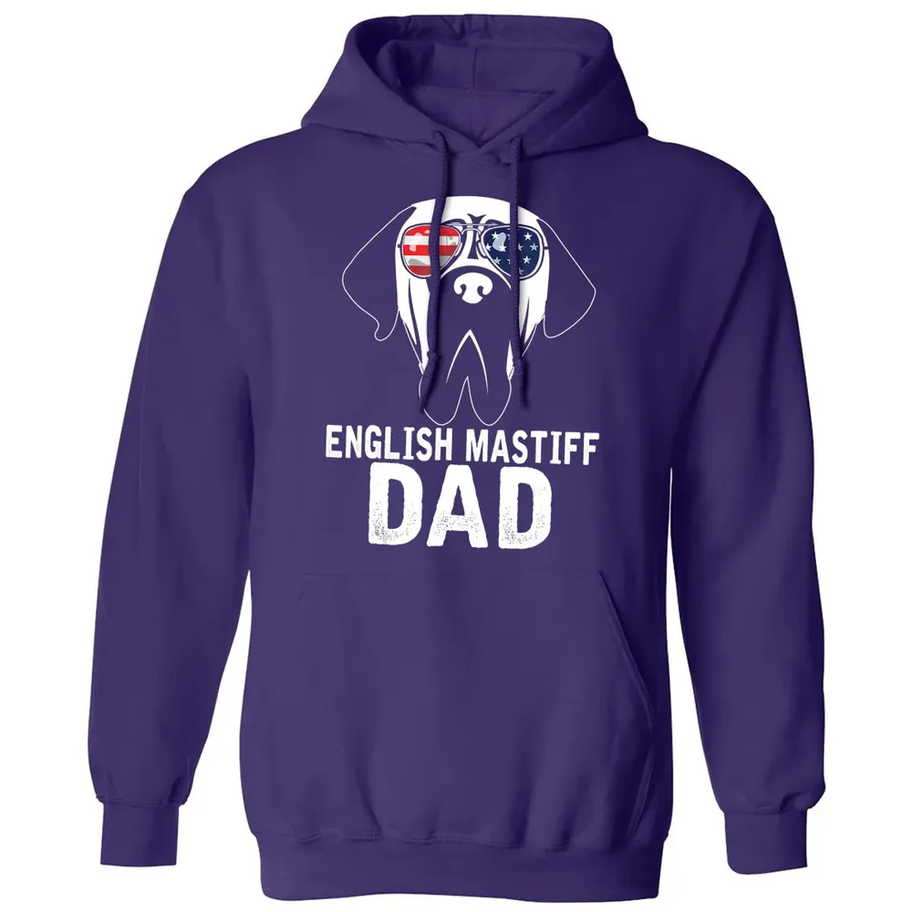 Mens English Mastiff Dad  Father's Day gifts 4th of July Classic Unisex Hoodie - 6