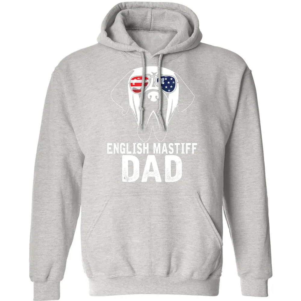 Mens English Mastiff Dad  Father's Day gifts 4th of July Classic Unisex Hoodie - 8