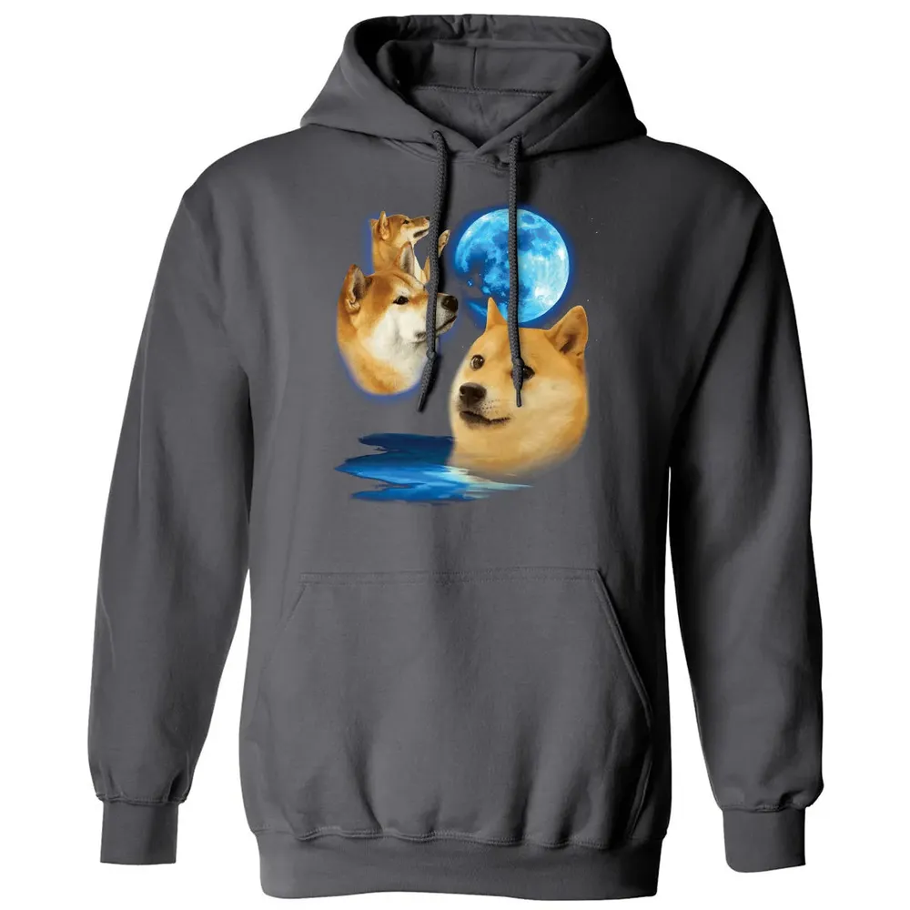Three Doge Moon Classic Unisex Hoodie - 7