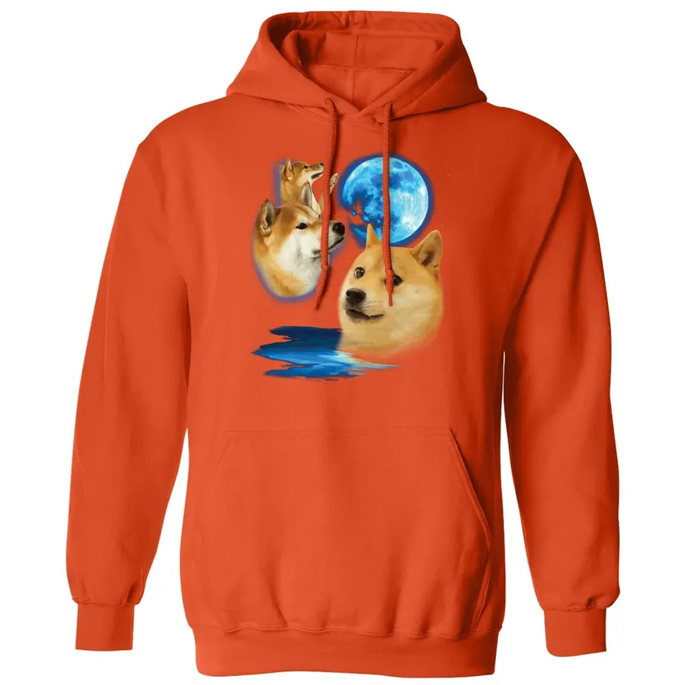 Three Doge Moon Classic Unisex Hoodie - 10