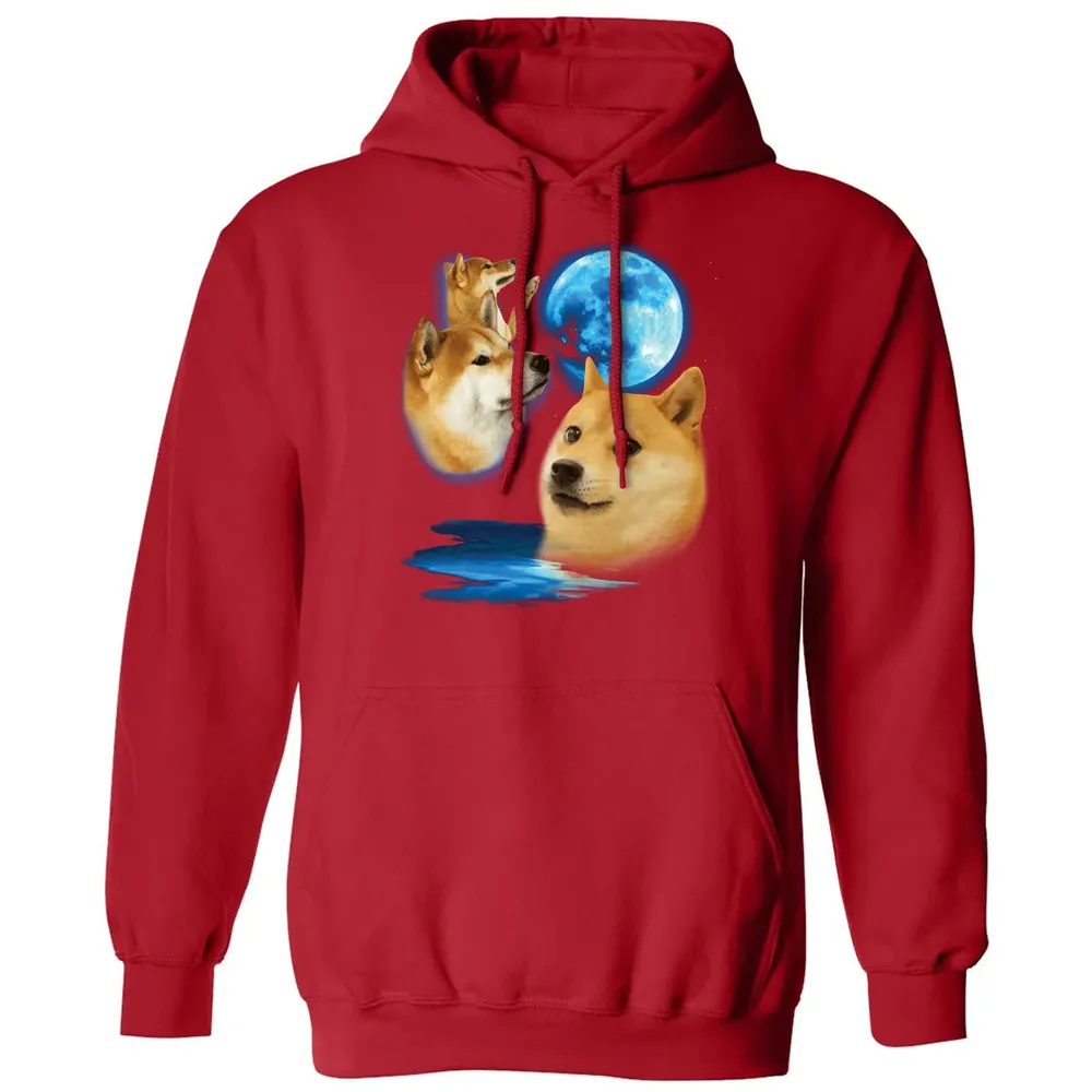 Three Doge Moon Classic Unisex Hoodie - 5