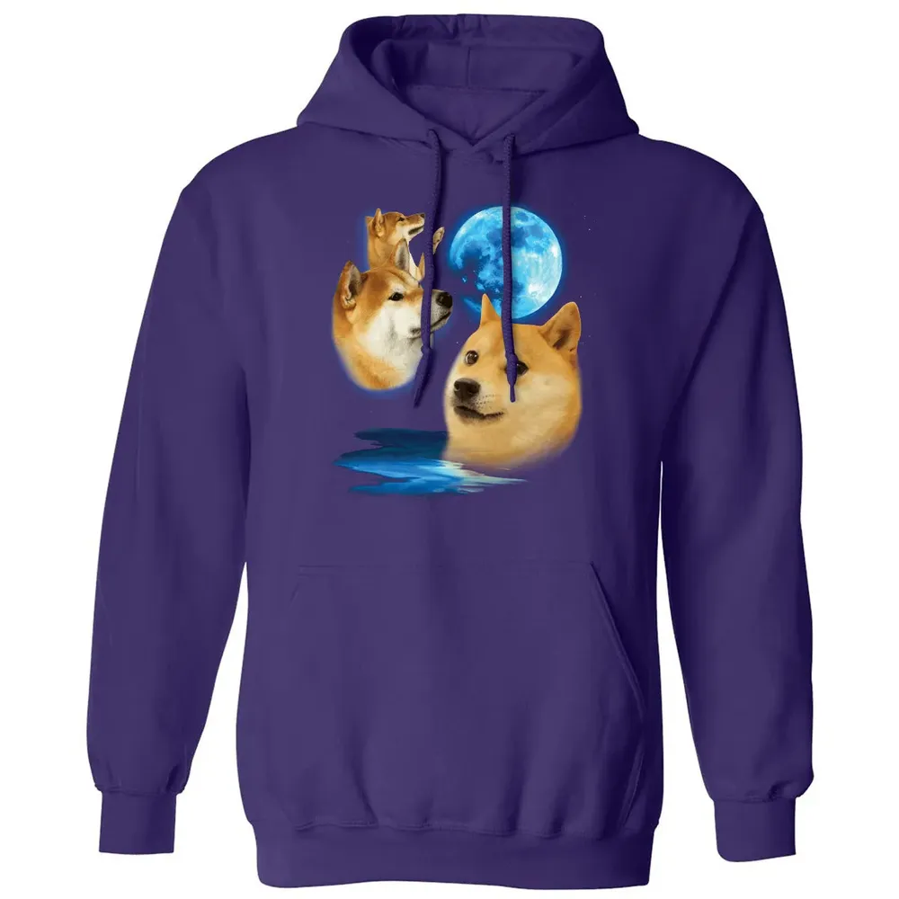 Three Doge Moon Classic Unisex Hoodie - 6