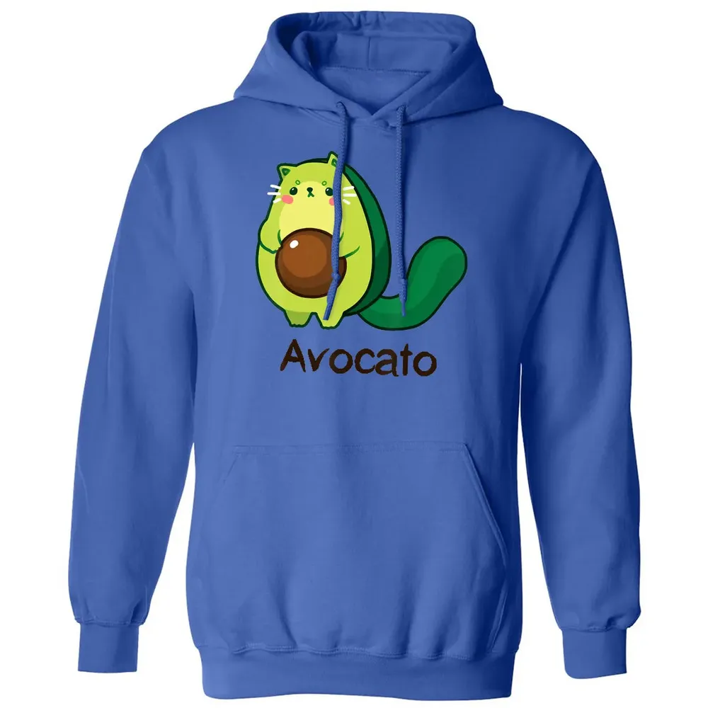 Avocato Avocado Cat Avogato Kitten Kitty Whiskers Cute Funny Classic Unisex Hoodie - 9