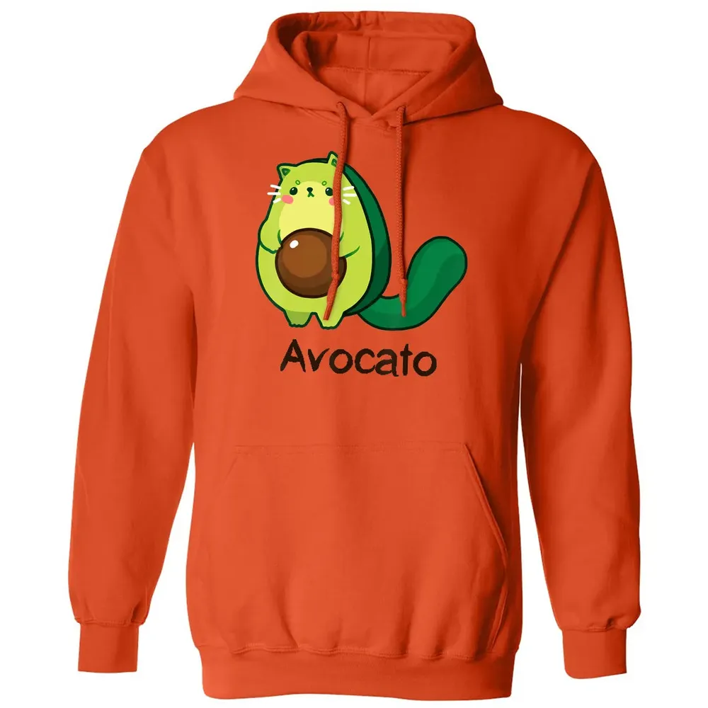 Avocato Avocado Cat Avogato Kitten Kitty Whiskers Cute Funny Classic Unisex Hoodie - 10