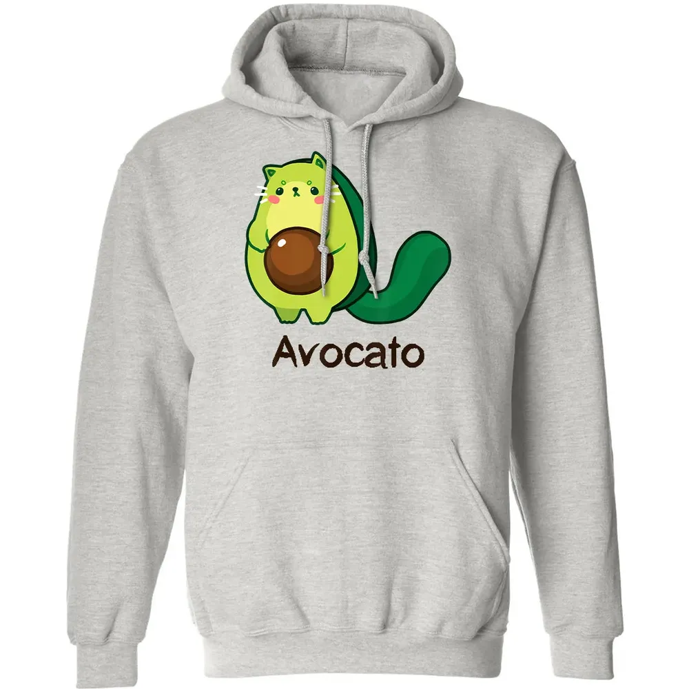 Avocato Avocado Cat Avogato Kitten Kitty Whiskers Cute Funny Classic Unisex Hoodie - 8