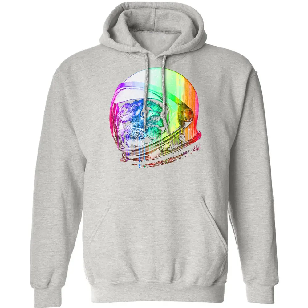 Astronaut Space Cat (digital rainbow version) Classic Unisex Hoodie - 8