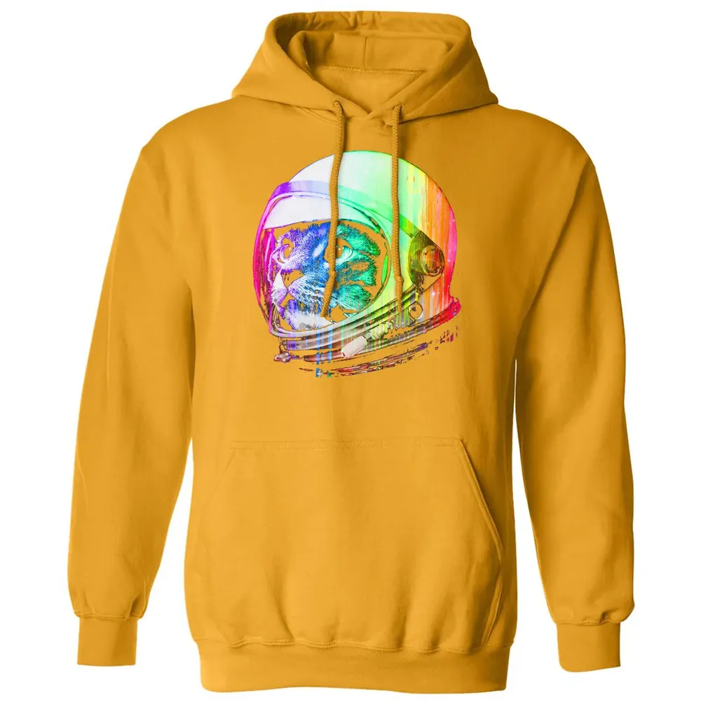Astronaut Space Cat (digital rainbow version) Classic Unisex Hoodie - 12
