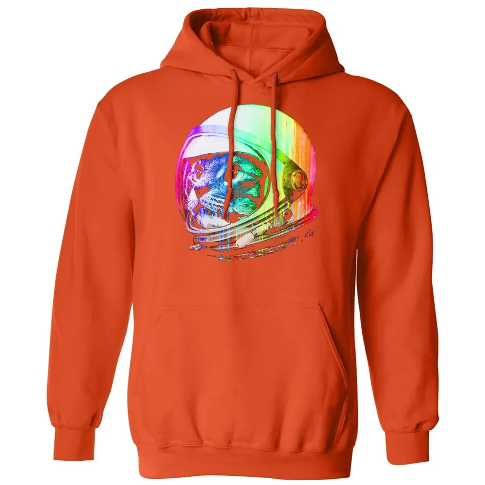 Astronaut Space Cat (digital rainbow version) Classic Unisex Hoodie - 10