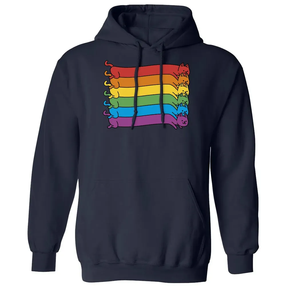 Rainbow Cats Pride Flag Classic Unisex Hoodie - 2