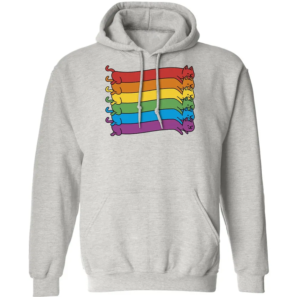 Rainbow Cats Pride Flag Classic Unisex Hoodie - 8