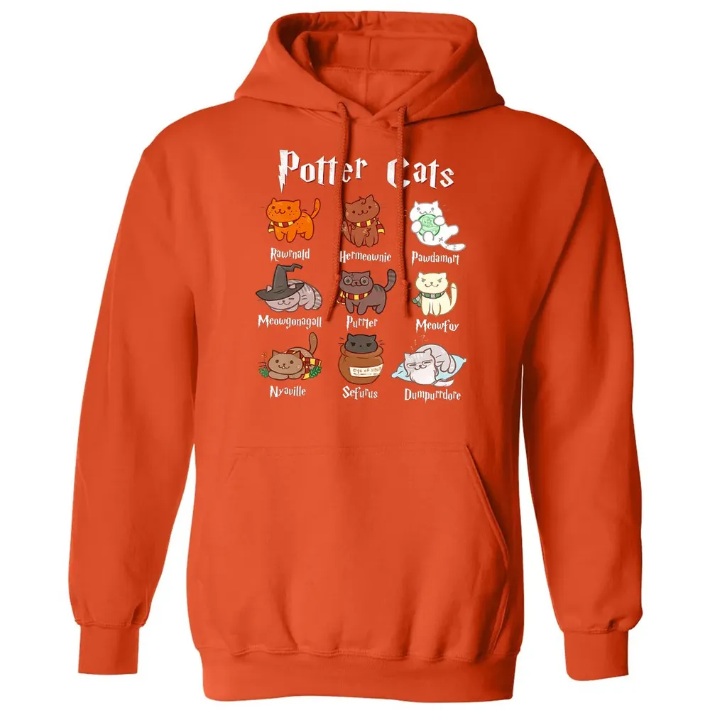 Potter Cats Cute Harry Pawter Kitten Gifts for Cat Lover Classic Unisex Hoodie - 10