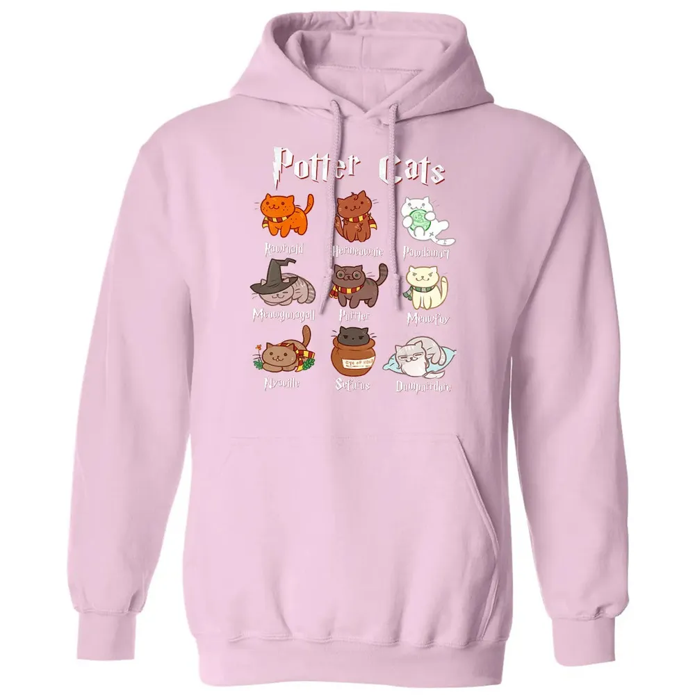 Potter Cats Cute Harry Pawter Kitten Gifts for Cat Lover Classic Unisex Hoodie - 3
