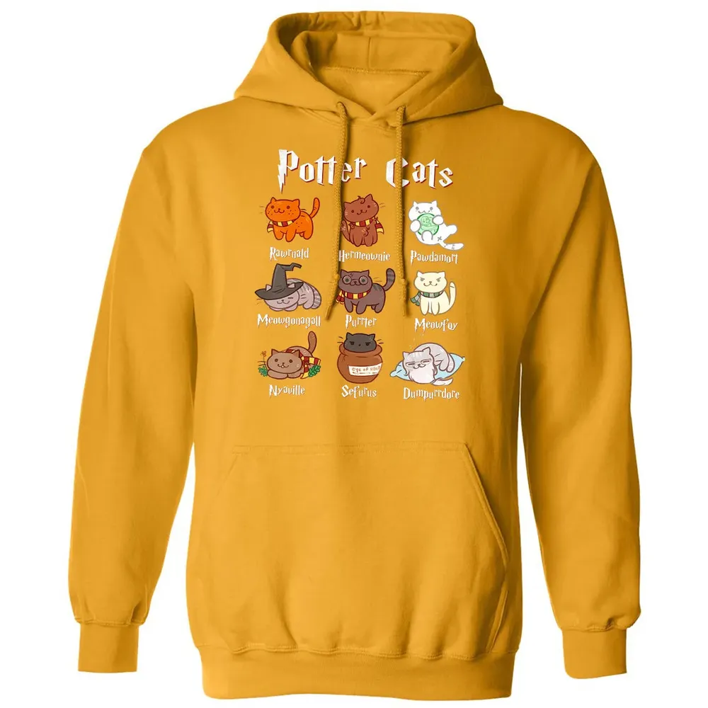 Potter Cats Cute Harry Pawter Kitten Gifts for Cat Lover Classic Unisex Hoodie - 12