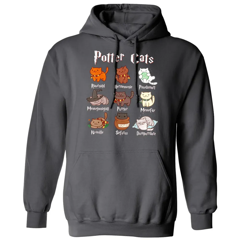 Potter Cats Cute Harry Pawter Kitten Gifts for Cat Lover Classic Unisex Hoodie - 7