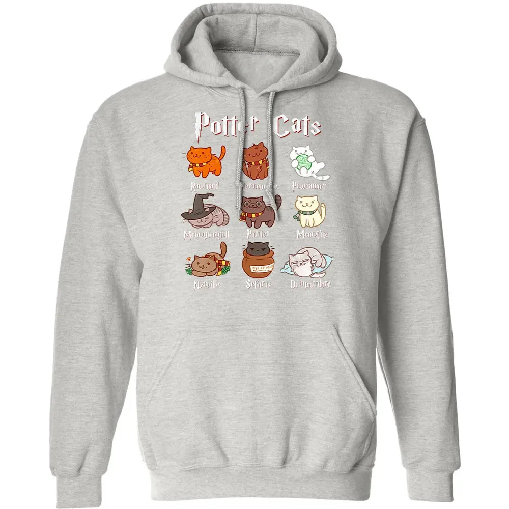 Potter Cats Cute Harry Pawter Kitten Gifts for Cat Lover Classic Unisex Hoodie - 8