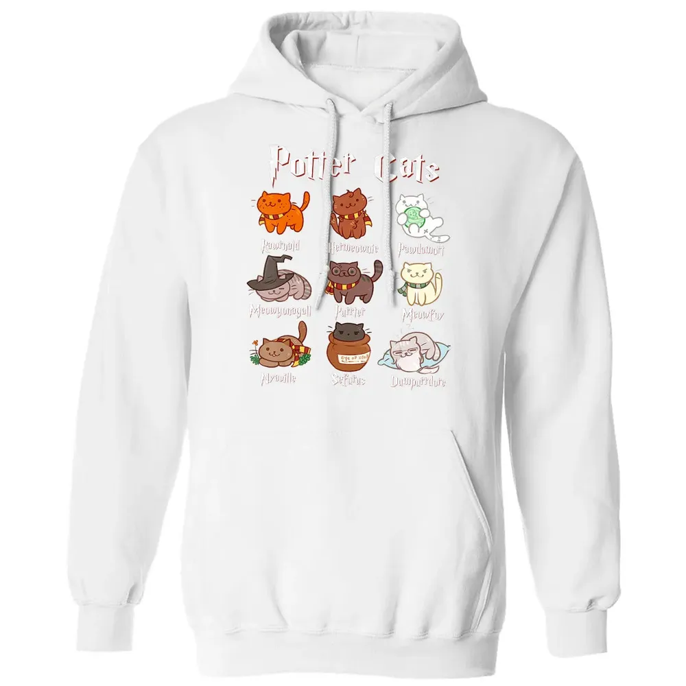 Potter Cats Cute Harry Pawter Kitten Gifts for Cat Lover Classic Unisex Hoodie - 11