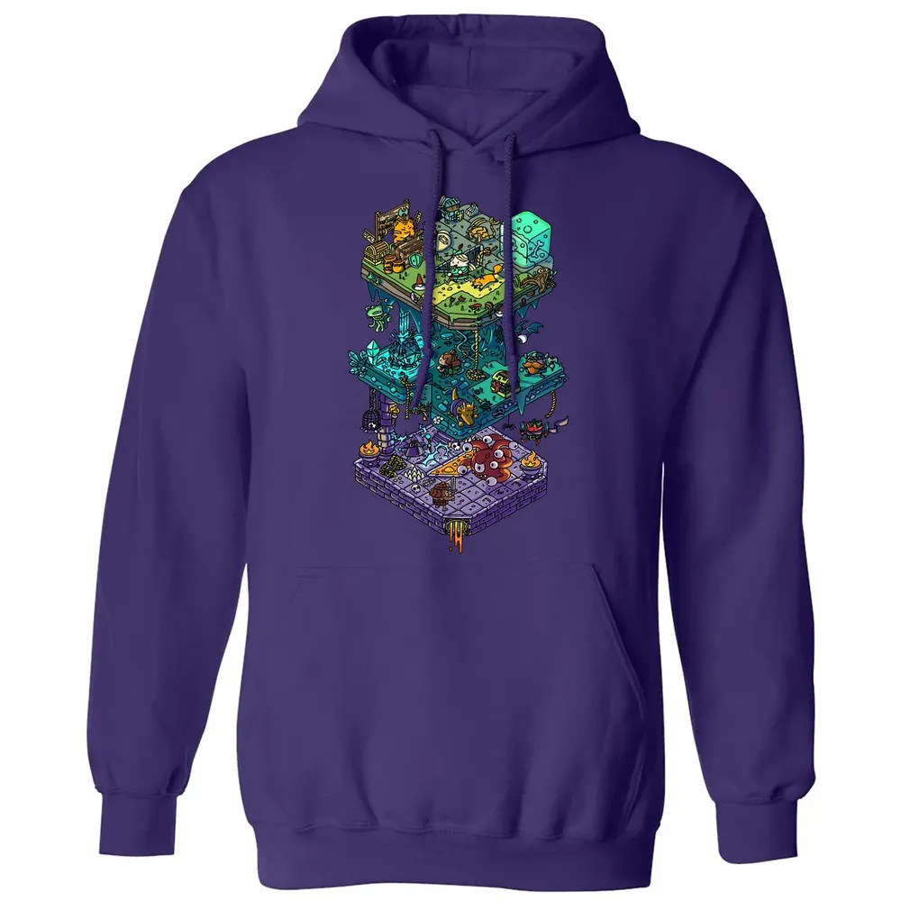 Isometric Dragons Classic Unisex Hoodie - 6