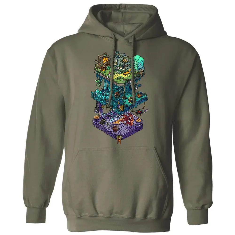 Isometric Dragons Classic Unisex Hoodie - 4